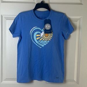 Life Is Good T-Shirt with Heart and Wave